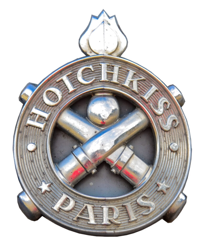 Orologio Da Muro In Alluminio Con Logo Hotchkiss Su Lamiera – Rosso 20x30 Cm – Made In France